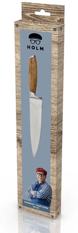 Holm Šéfkuchařský nůž 33 cm Nerez/Akáciové dřevo