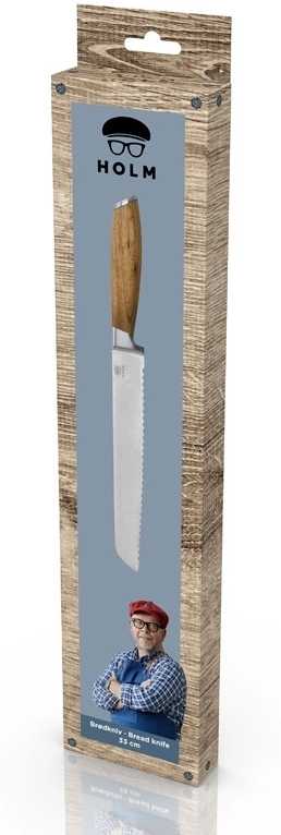 Holm Nůž na chleba 33 cm Nerez/Akáciové dřevo