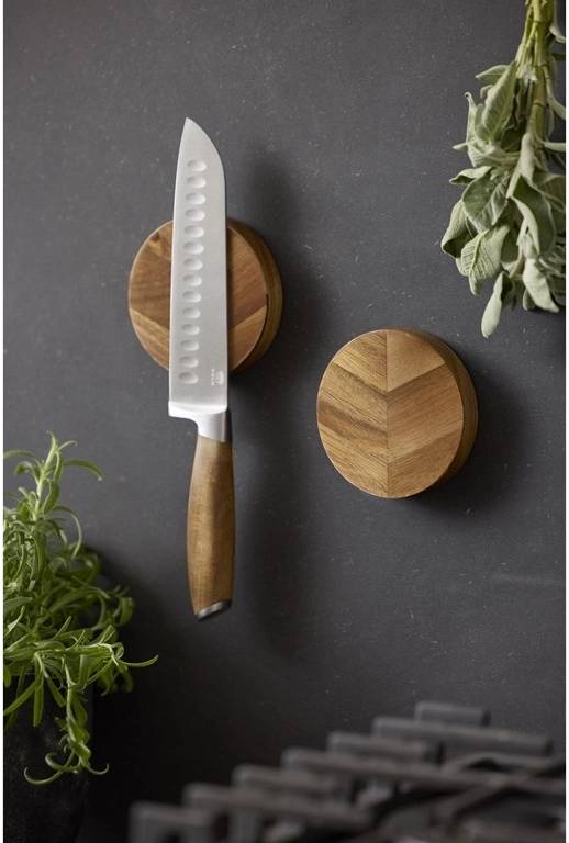 Holm Santoku nůž 31 cm Nerez/Akáciové dřevo