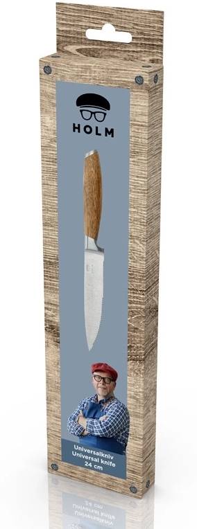 Holm Kuchyňský nůž 24 cm Nerez/Akáciové dřevo