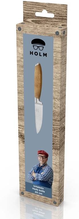 Holm Nůž na bylinky 20 cm Nerez/Akáciové dřevo