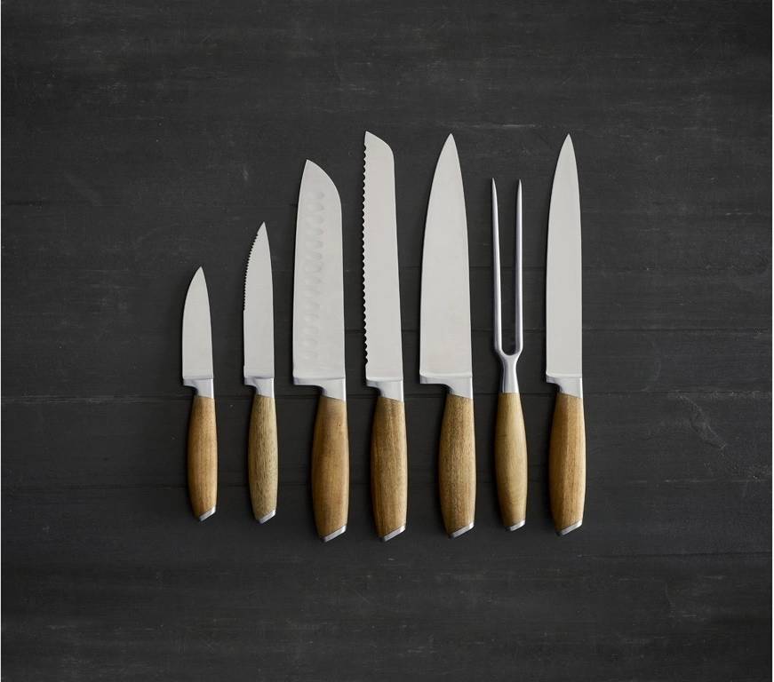 Holm Set nožů 7ks Nerez/Akáciové dřevo