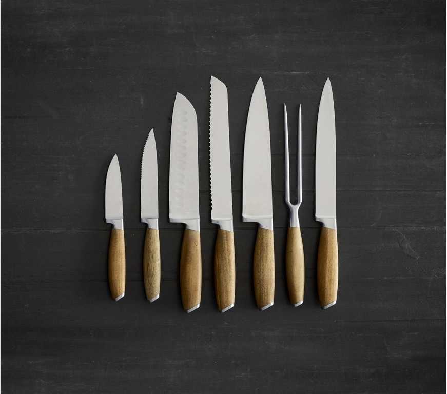 Holm Set nožů 7ks Nerez/Akáciové dřevo