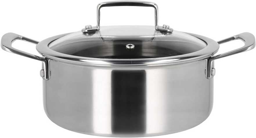 Holm Sada 3 vrstvých hrnců s pokličkami 6ks Nerez