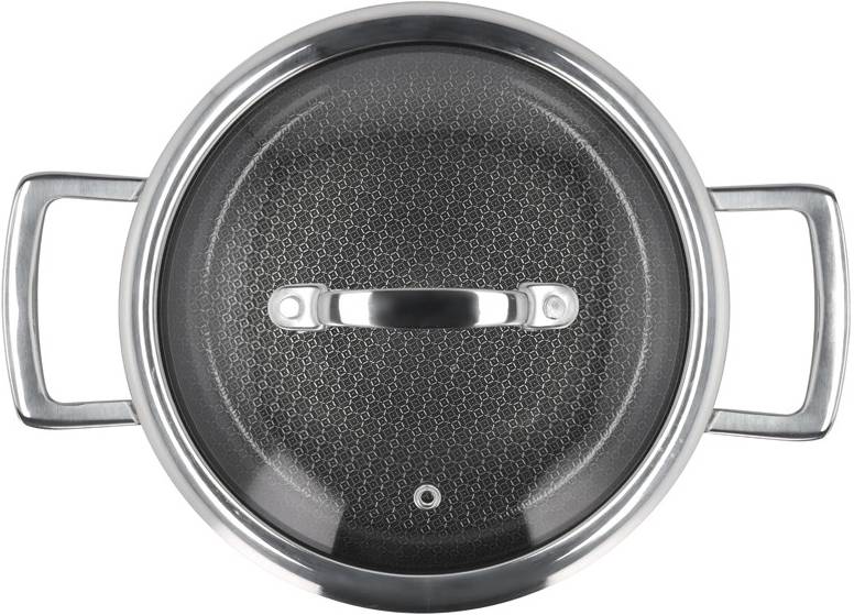 Holm Sada 3 vrstvých hrnců s pokličkami 6ks Nerez