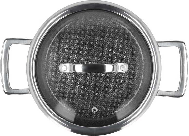 Holm Sada 3 vrstvých hrnců s pokličkami 6ks Nerez