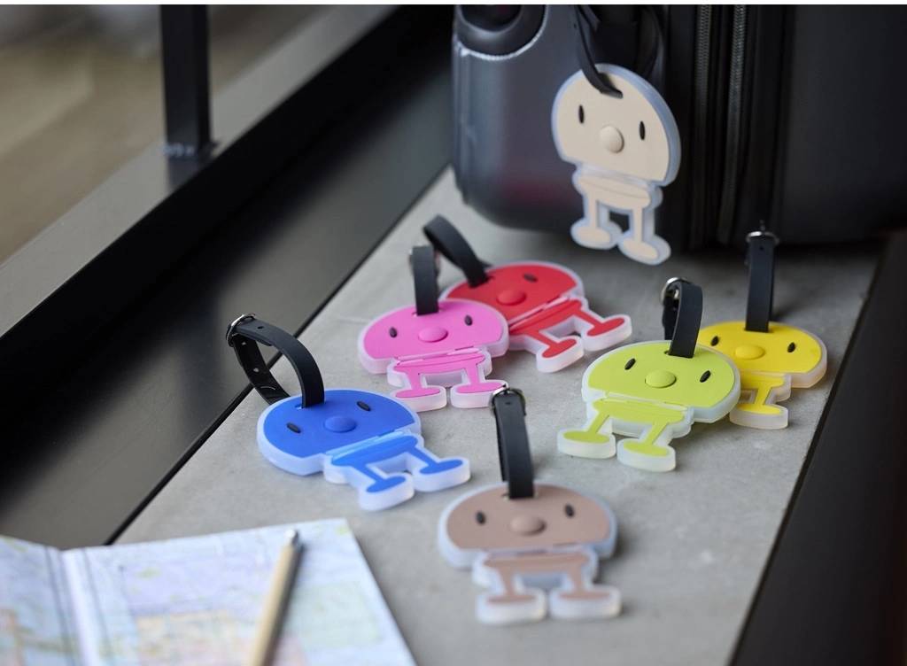 Hoptimist jmenovka na zavazadlo Pink