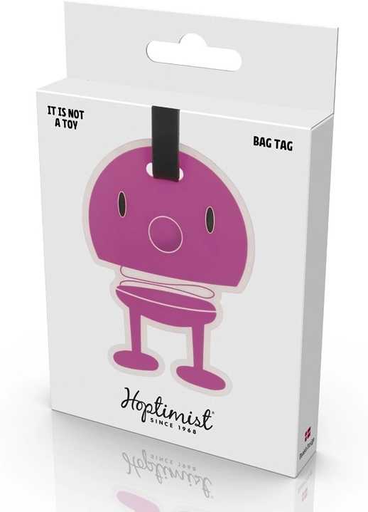 Hoptimist jmenovka na zavazadlo Pink