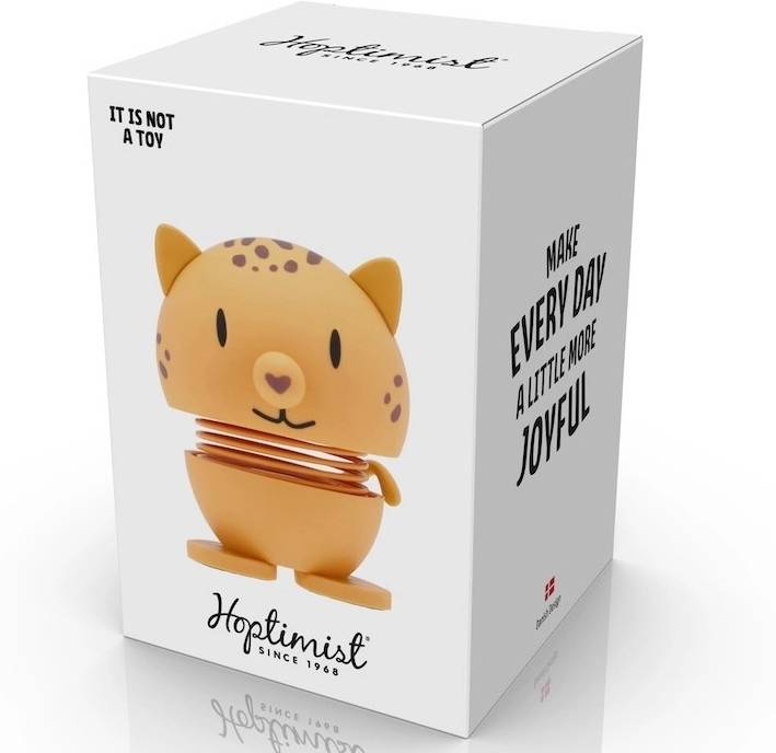 Hoptimist Figurka Hoptimist Leopard S Soft Yellow