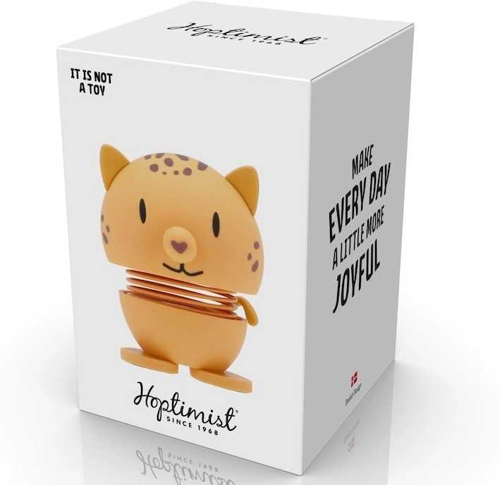 Hoptimist Figurka Hoptimist Leopard S Soft Yellow