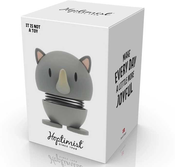 Hoptimist Figurka Hoptimist Nosorožec Soft S Grey