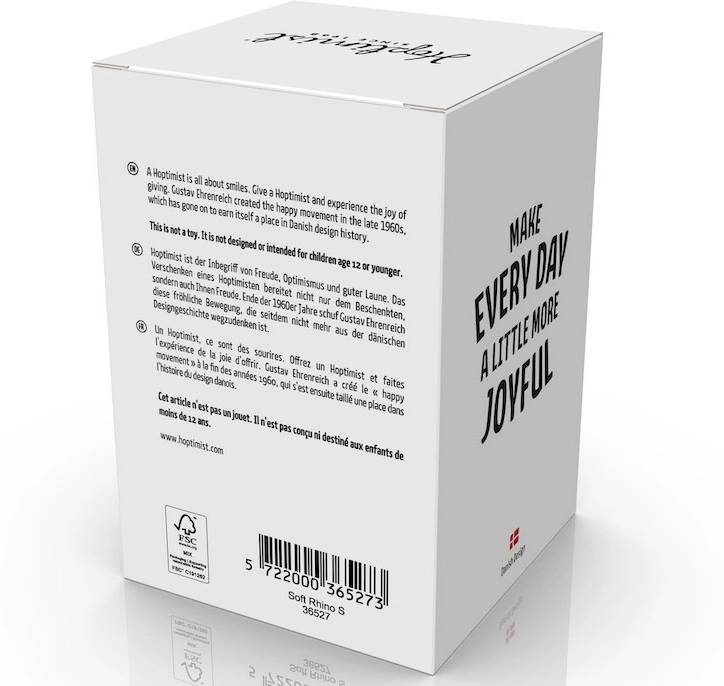 Hoptimist Figurka Hoptimist Nosorožec Soft S Grey