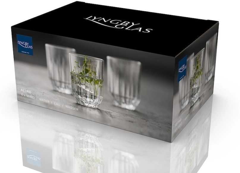 Lyngby Glas Sklenice na vodu Astrid 25 cl (6 ks)