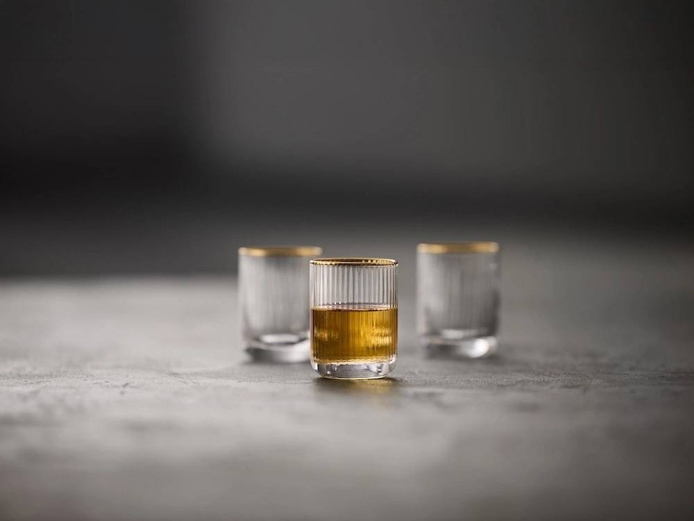 Lyngby Glas Sklenice na panáka Palermo Gold 6cl (6 ks)