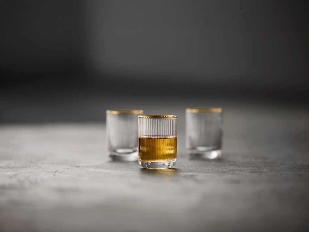 Lyngby Glas Sklenice na panáka Palermo Gold 6cl (6 ks)