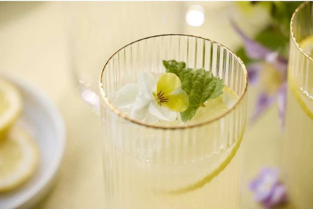 Lyngby Glas Sklenice Palermo Gold 50 cl (4 ks)