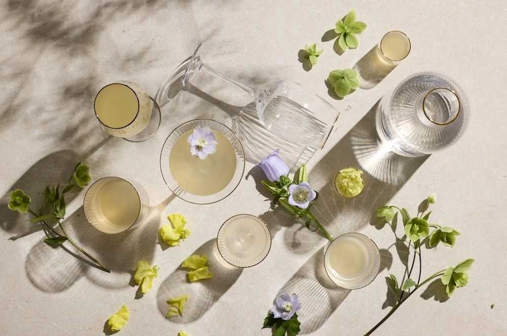 Lyngby Glas Sklenice Palermo Gold 50 cl (4 ks)