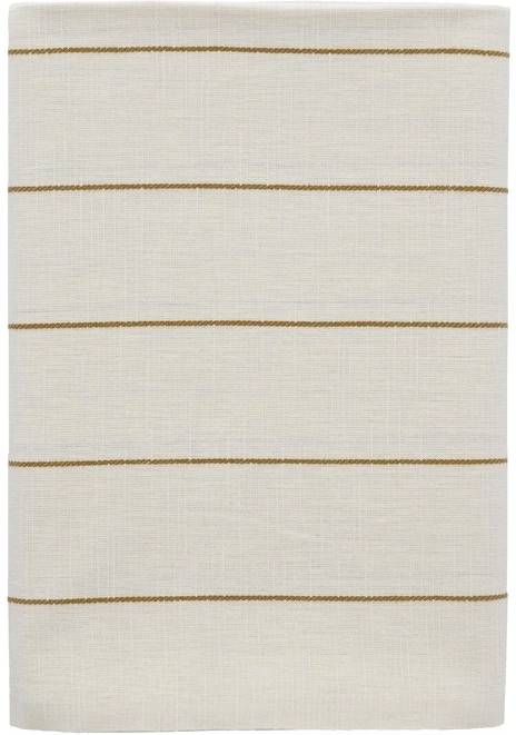 Södahl Kuchyňský ubrus 140x270 Line Offwhite/Gold