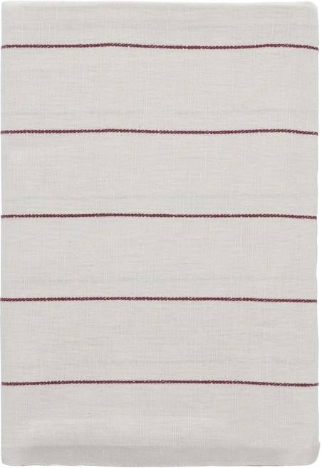Södahl Kuchyňský ubrus 140x220 Line Offwhite/Red