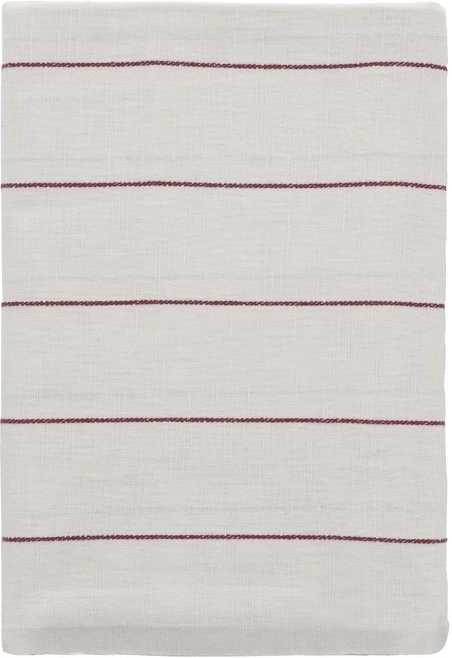 Södahl Kuchyňský ubrus 140x220 Line Offwhite/Red