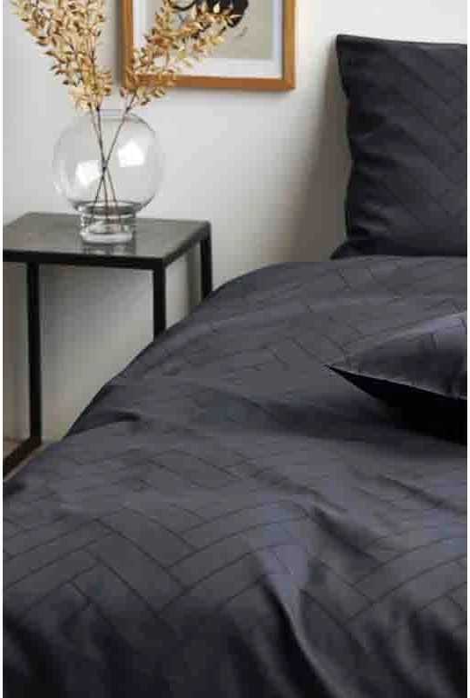 Södahl Bavlněné povlečení 140x200 Tiles Ink Blue