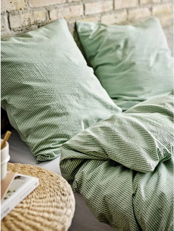 Södahl Bavlněné povlečení 140x200 Cheerful Hedge Green