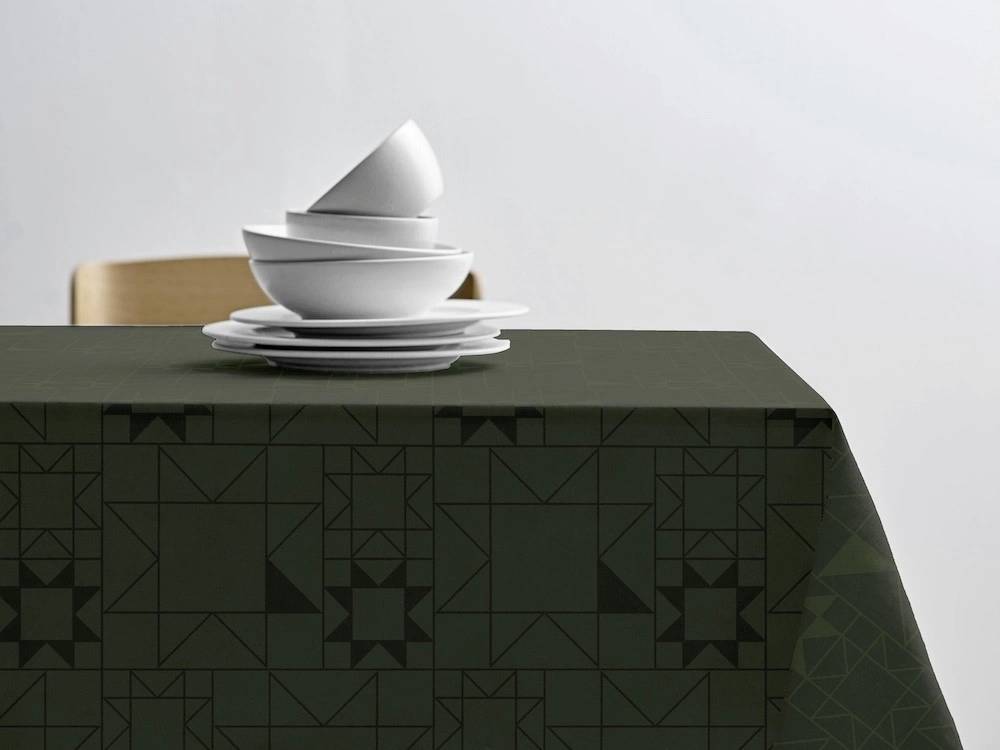 Södahl Kuchyňský ubrus ⌀180 cm Christmas Star Forest green