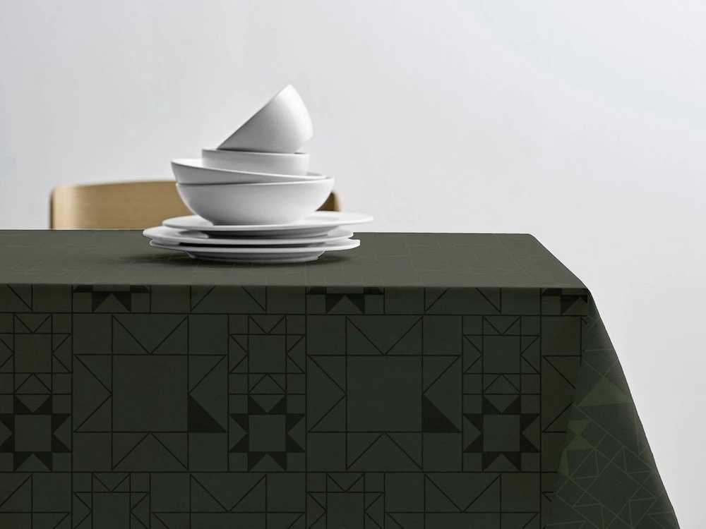 Södahl Kuchyňský ubrus ⌀180 cm Christmas Star Forest green