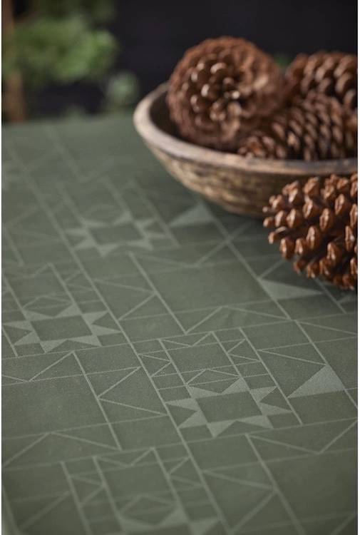 Södahl Kuchyňský ubrus ⌀180 cm Christmas Star Forest green