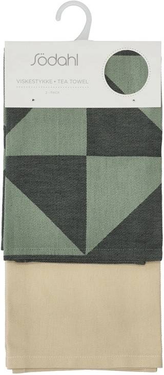 Södahl Kuchyňská utěrka 50x70 Twist (sada 2 ks) Hedge Green