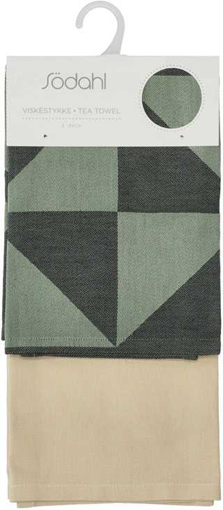 Södahl Kuchyňská utěrka 50x70 Twist (sada 2 ks) Hedge Green