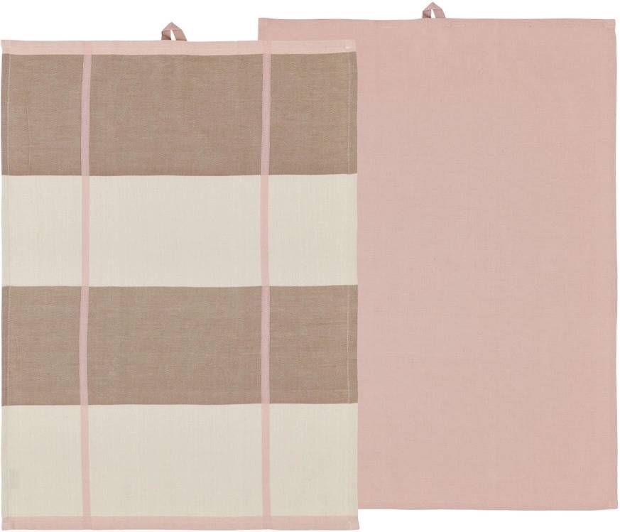 Södahl Kuchyňská utěrka 50x70 Blocks (sada 2 ks) Rose