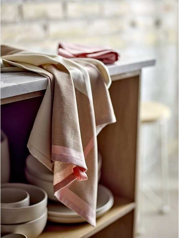 Södahl Kuchyňská utěrka 50x70 Blocks (sada 2 ks) Rose