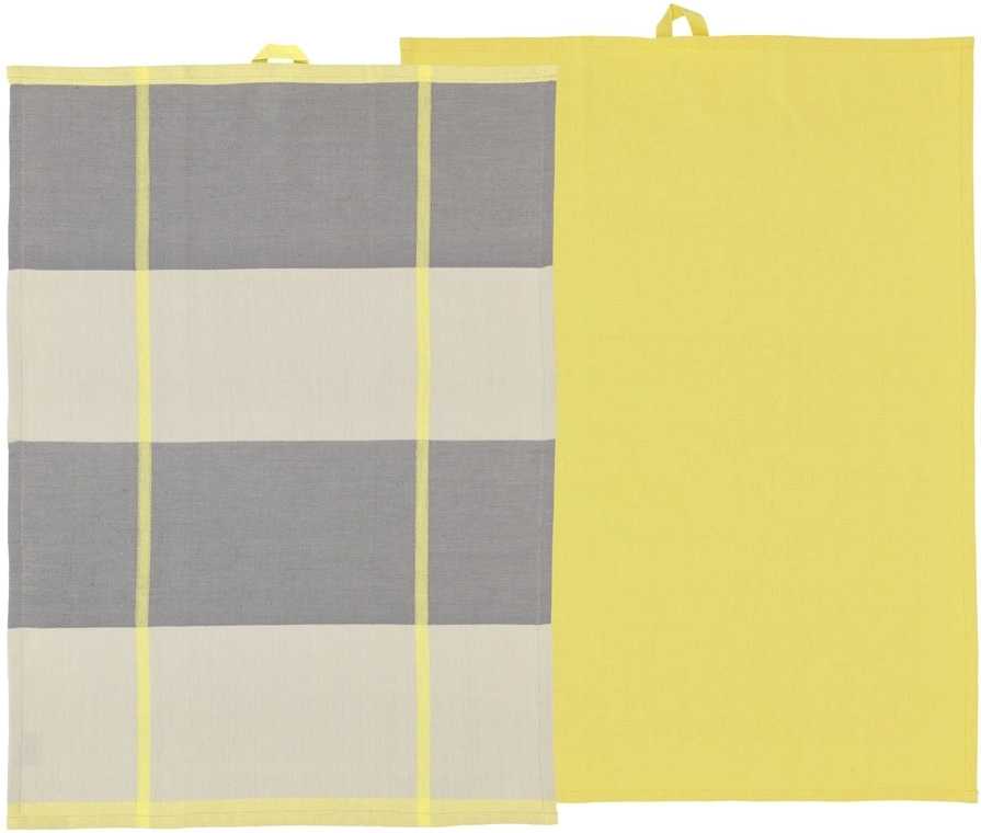 Södahl Kuchyňská utěrka 50x70 Blocks (sada 2 ks) Yellow