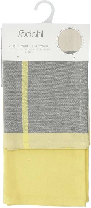 Södahl Kuchyňská utěrka 50x70 Blocks (sada 2 ks) Yellow