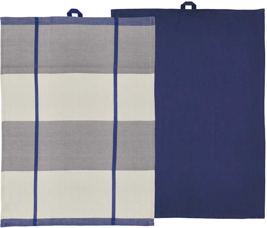 Södahl Kuchyňská utěrka 50x70 Blocks (sada 2 ks) Royal Blue