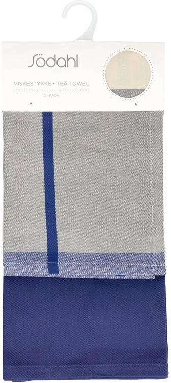 Södahl Kuchyňská utěrka 50x70 Blocks (sada 2 ks) Royal Blue