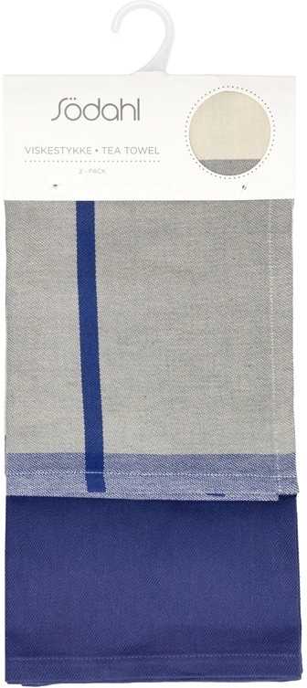 Södahl Kuchyňská utěrka 50x70 Blocks (sada 2 ks) Royal Blue