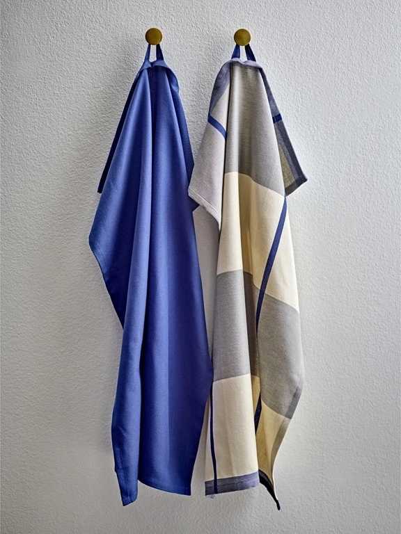 Södahl Kuchyňská utěrka 50x70 Blocks (sada 2 ks) Royal Blue