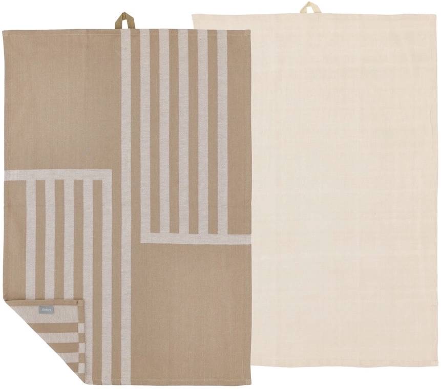 Södahl Kuchyňská utěrka 50x70 Reflection (sada 2 ks) Warm Taupe