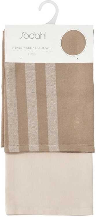 Södahl Kuchyňská utěrka 50x70 Reflection (sada 2 ks) Warm Taupe