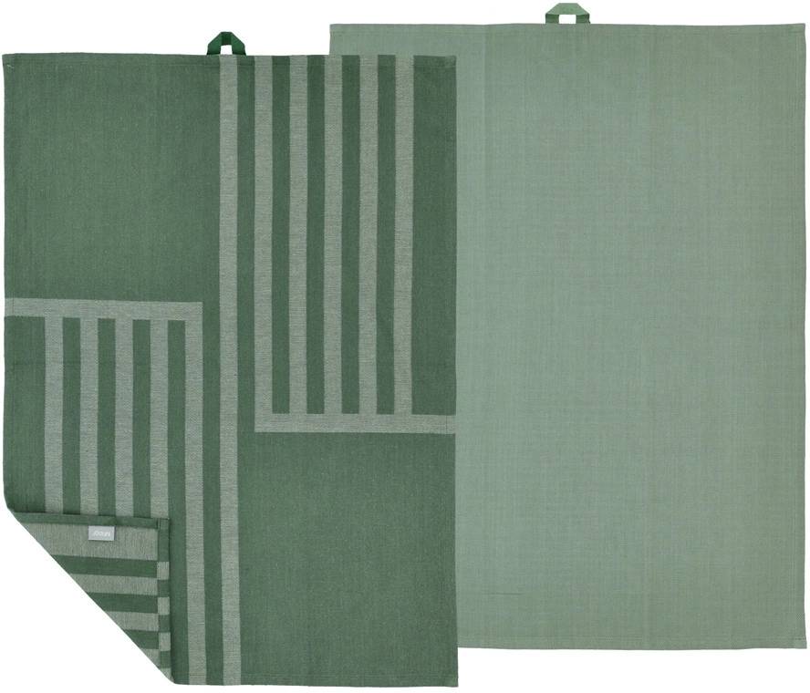 Södahl Kuchyňská utěrka 50x70 Reflection (sada 2 ks) Pine green