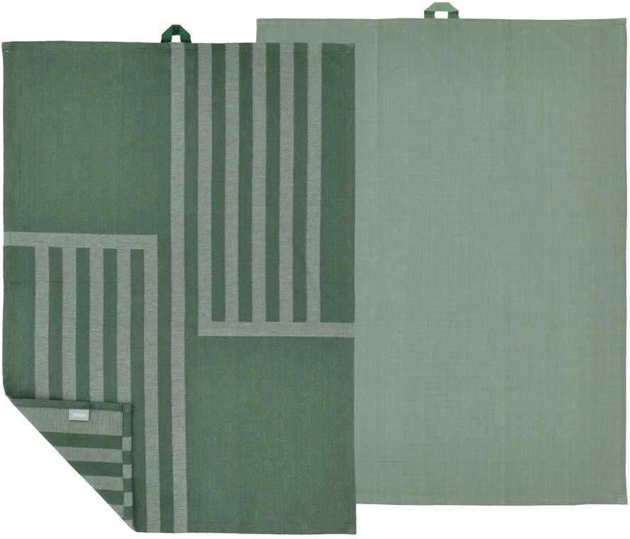 Södahl Kuchyňská utěrka 50x70 Reflection (sada 2 ks) Pine green