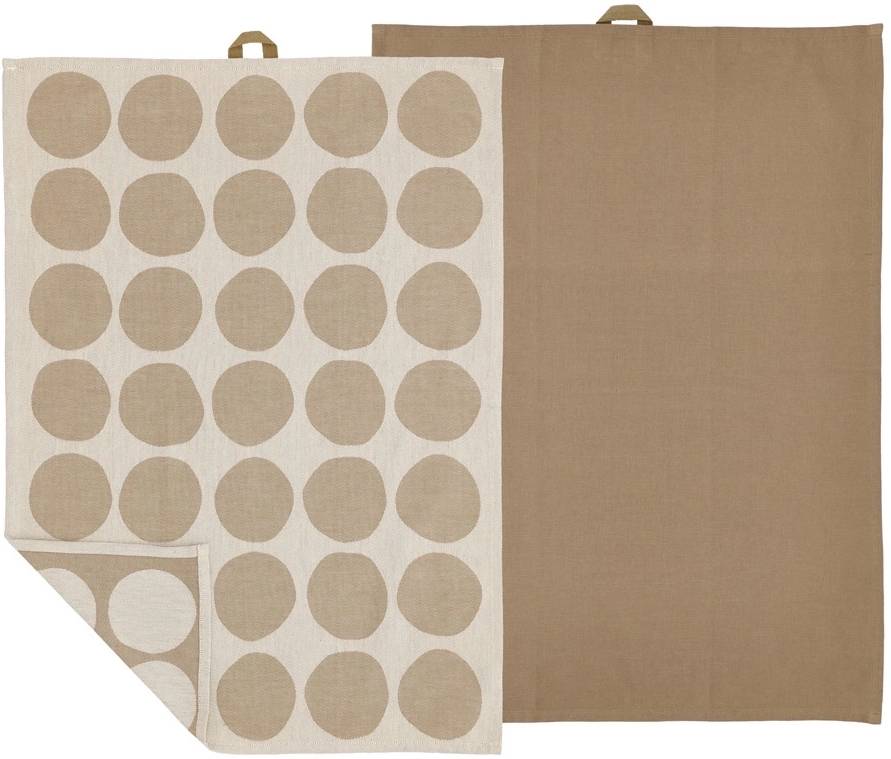 Södahl Kuchyňská utěrka 50x70 Bubbles (sada 2 ks) Warm Taupe