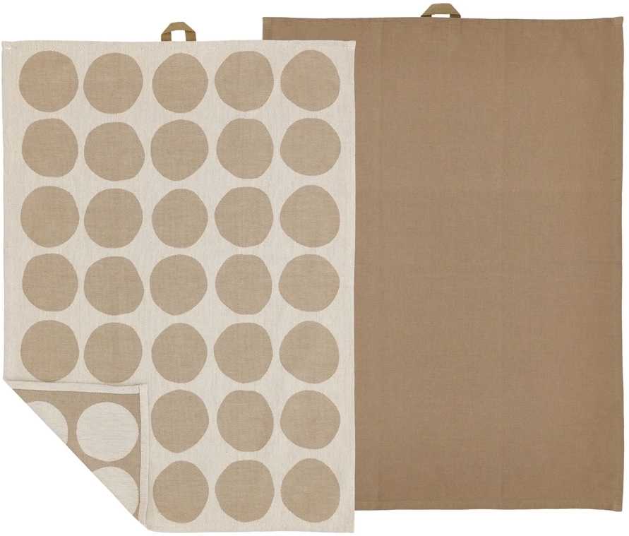 Södahl Kuchyňská utěrka 50x70 Bubbles (sada 2 ks) Warm Taupe