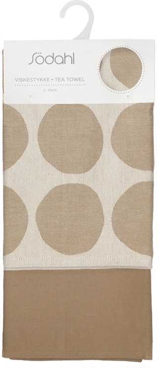 Södahl Kuchyňská utěrka 50x70 Bubbles (sada 2 ks) Warm Taupe