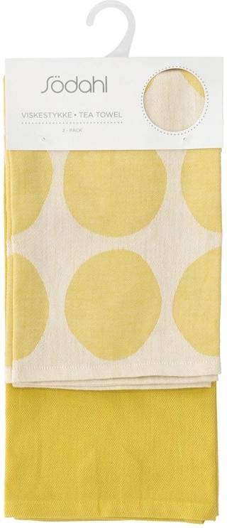 Södahl Kuchyňská utěrka 50x70 Bubbles (sada 2 ks) Yellow