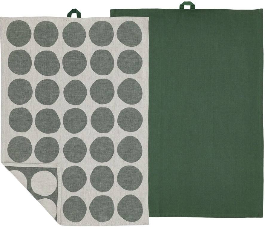 Södahl Kuchyňská utěrka 50x70 Bubbles (sada 2 ks) Pine green
