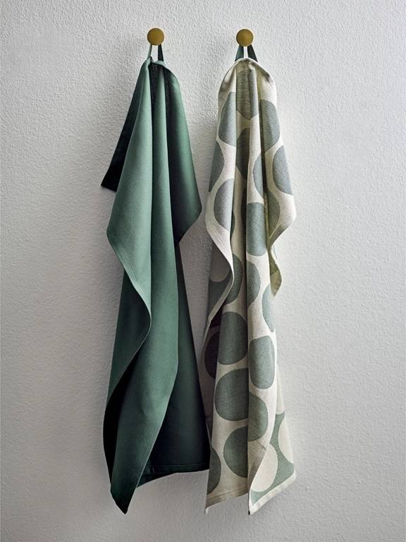 Södahl Kuchyňská utěrka 50x70 Bubbles (sada 2 ks) Pine green