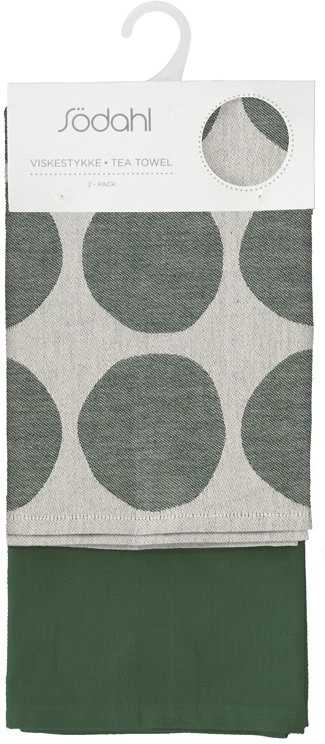 Södahl Kuchyňská utěrka 50x70 Bubbles (sada 2 ks) Pine green